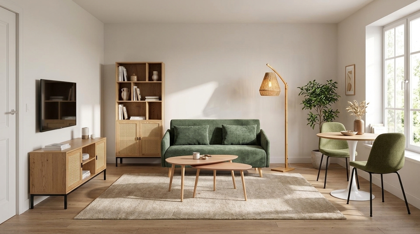 Pack mobilier T2 méditerranéen Mahon