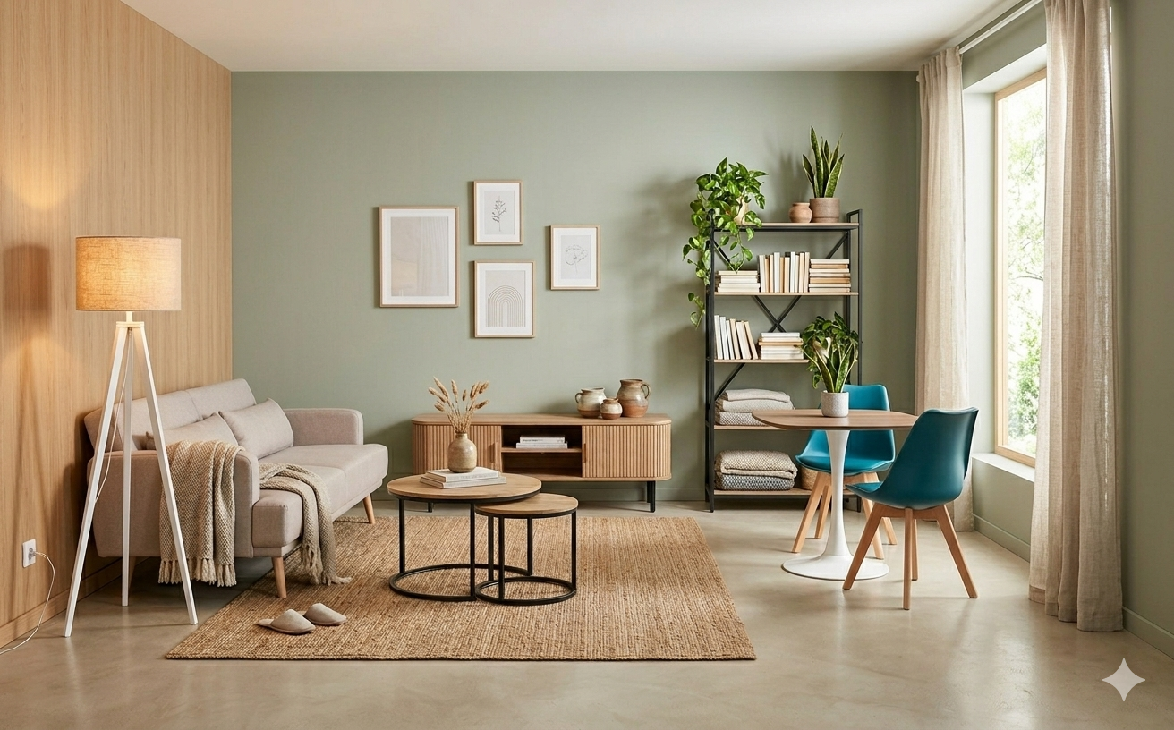 Pack mobilier T2 scandinave Sydney