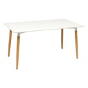 Table à manger blanche 150 x 80 cm