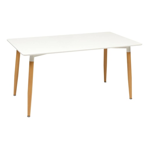 Table à manger blanche 150 x 80 cm