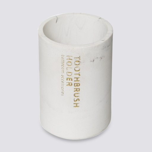 Pot à brosses à dents blanc