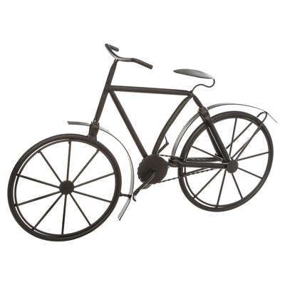 [168327] Bicyclette déco en métal noir H. 27 cm