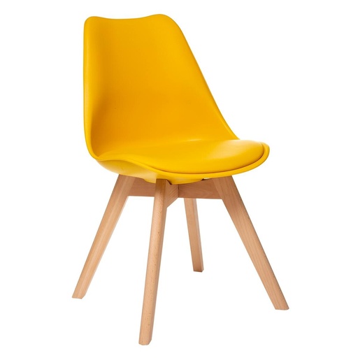 Chaise scandinave ocre