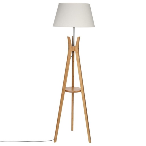 Lampadaire bohème pied bambou