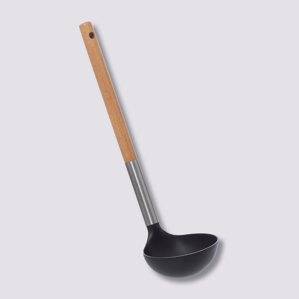 [151383] Louche nylon bois et inox
