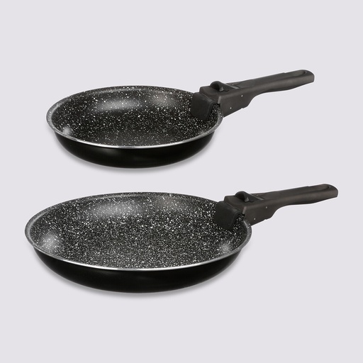 Lot de 2 poêles 20 et 26 cm tous feux