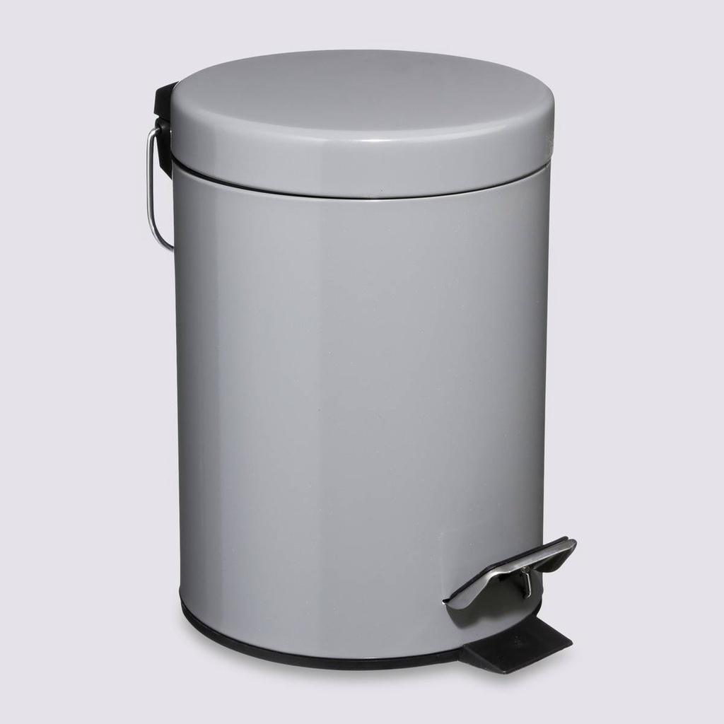 [105614] Poubelle salle de bain 3 L grise
