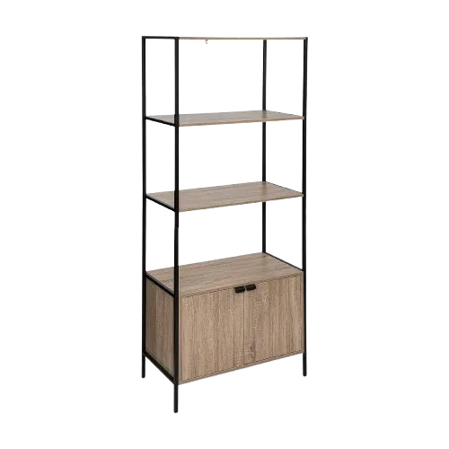 [181381] Étagère double 2 portes 2 niveaux