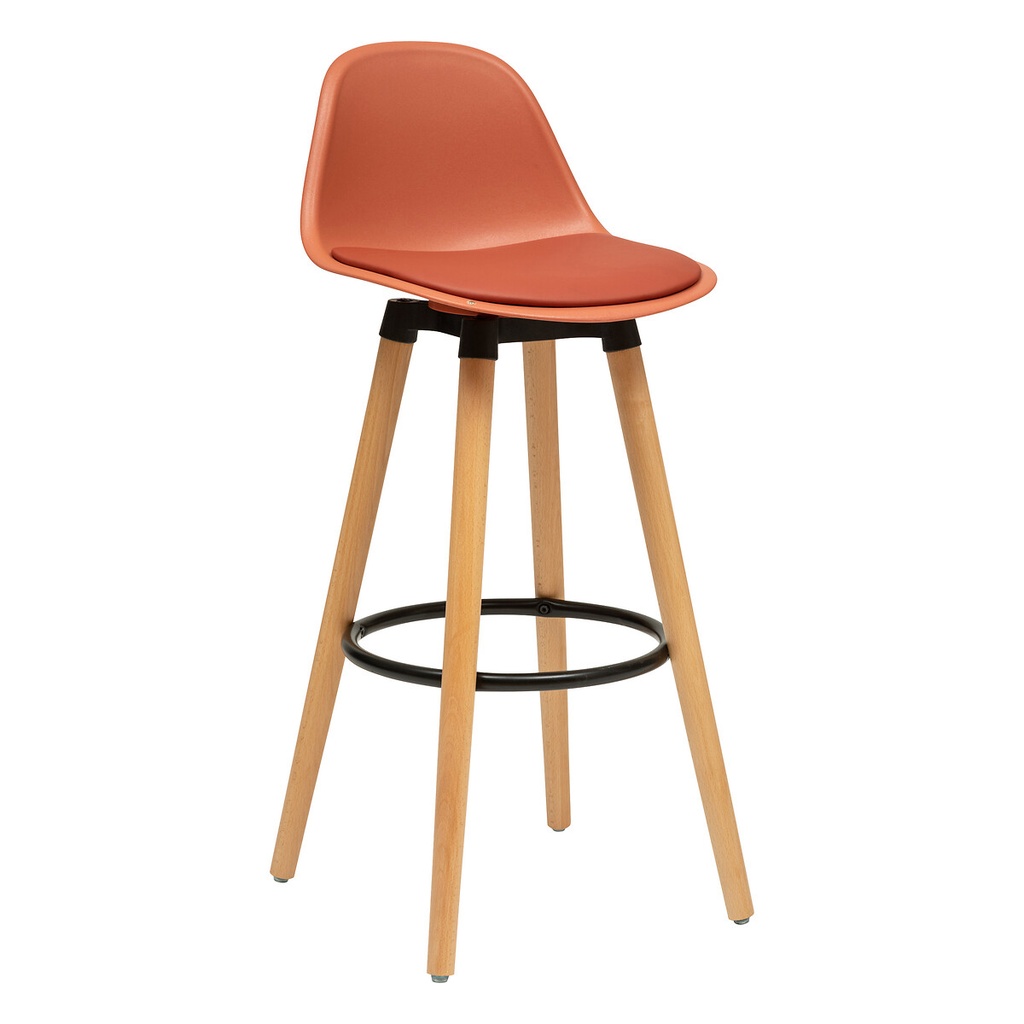 [157165G] Tabouret haut terracotta