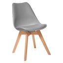 Chaise scandinave gris clair
