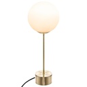 Lampe dorée globe