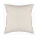 Coussin velours ivoire 45 x 45 cm