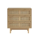 Commode bois clair 3 tiroirs