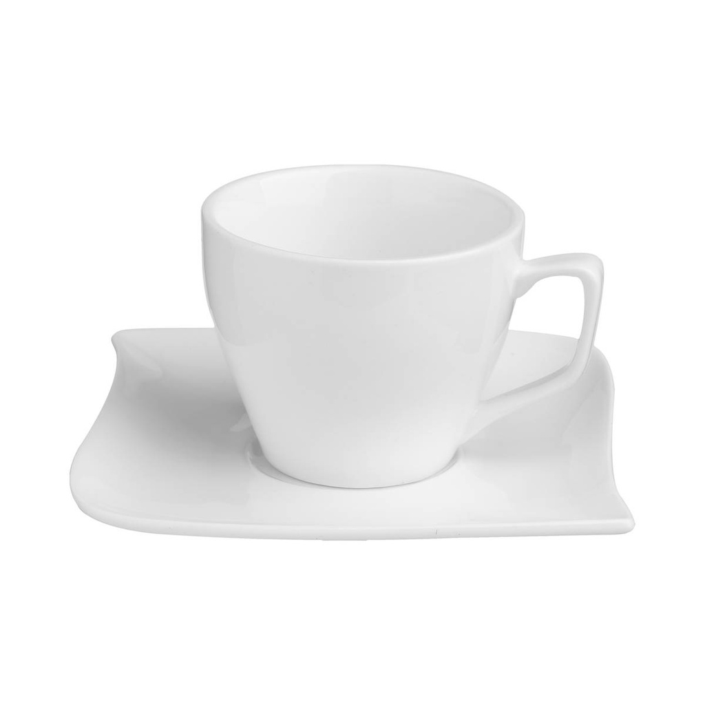 [122699] Tasse à café avec sa soucoupe en porcelaine