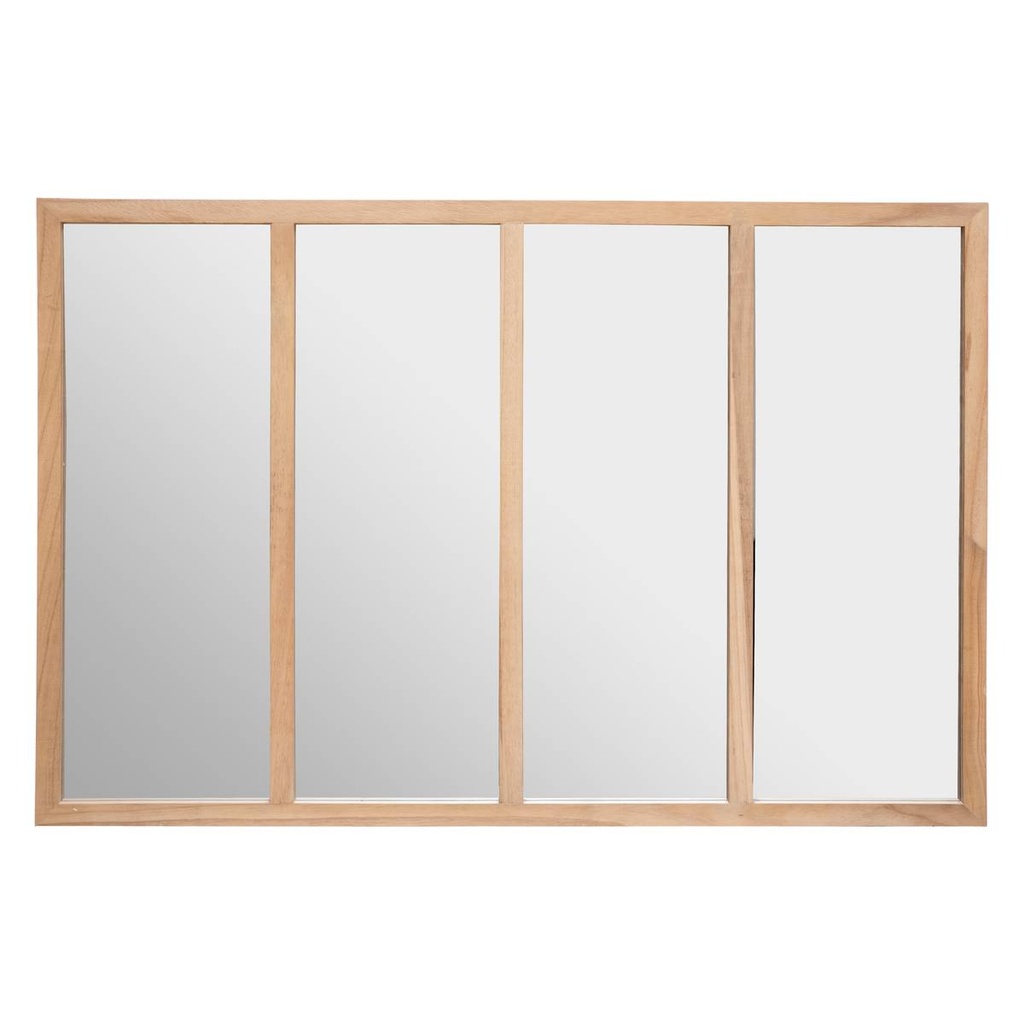 [185819] Miroir atelier encadrement bois 116 x 76 cm