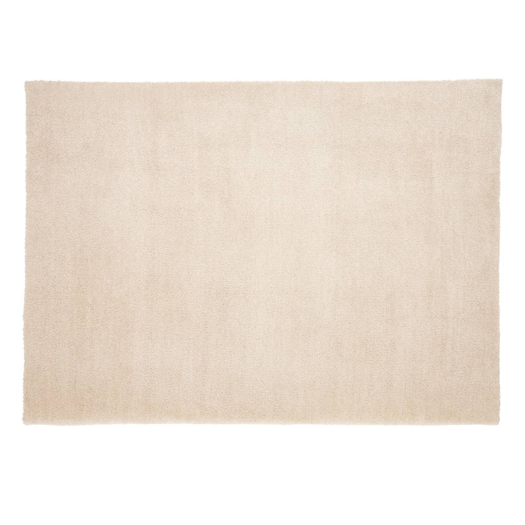 [181118A] Tapis touché velours 120 x 170 cm ivoire