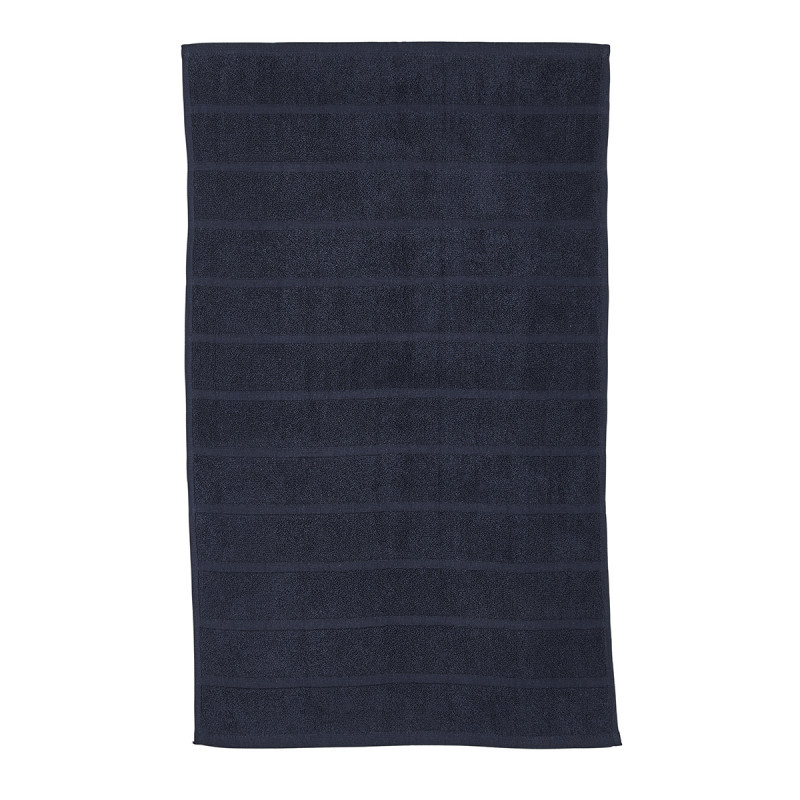 [353262] Tapis de bain coton bleu marine 50 x 80 cm