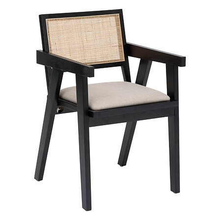 [202207B] Fauteuil cannage et bois