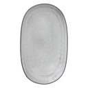 Plat en grès gris 30 x 21 cm