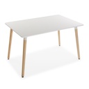 Table à manger scandinave blanche 120 x 80 cm