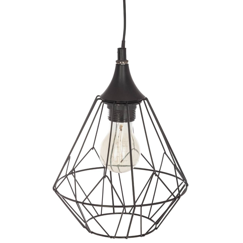 [157700] Suspension 19 x 27 cm métal filaire noir