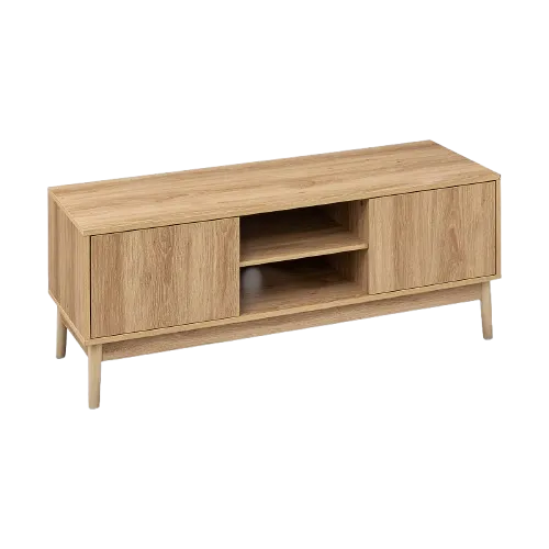 Meuble TV 120 cm bois clair