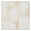 Toile beige 90 x 90 cm