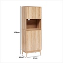 Buffet de cuisine 1 niche et 4 portes H. 175 cm
