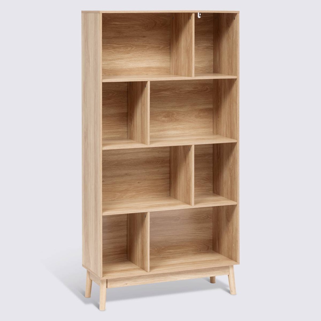 [193656] Bibliothèque 8 niches MDF 160 x 80 cm