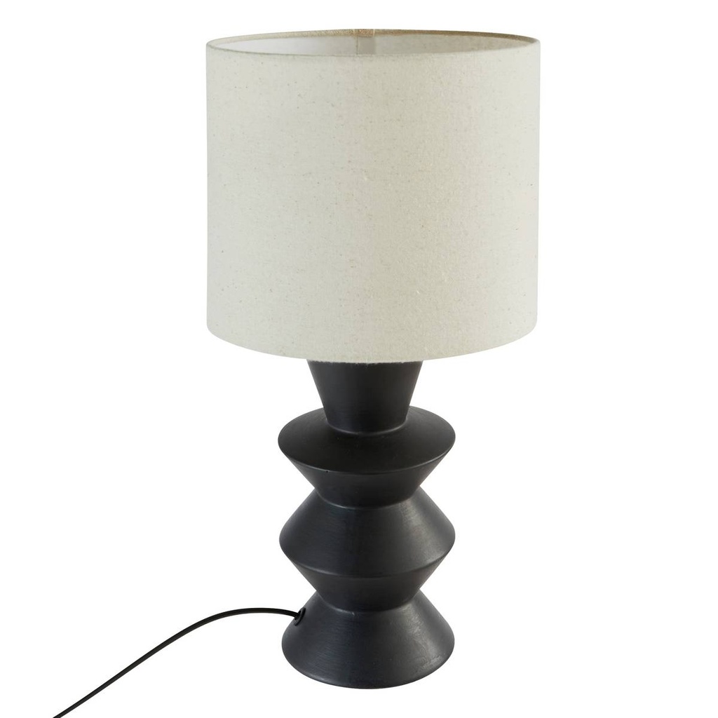 [205966] Lampe à poser H. 40 cm céramique noir