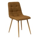 Chaise matelassée cannelle