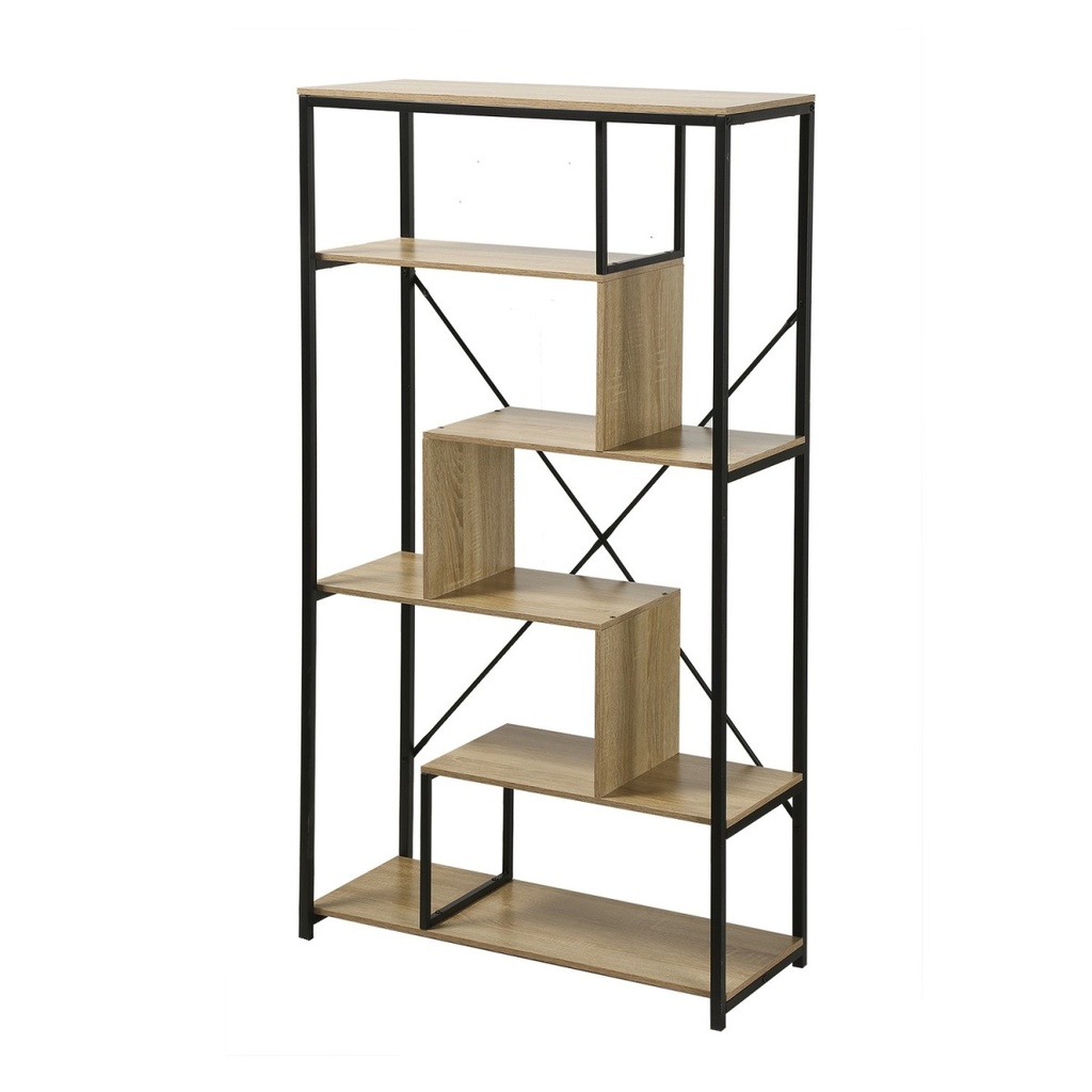 [12150133] Bibliothèque 6 niveaux H. 160 cm