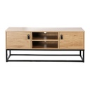 Meuble TV 2 portes niche centrale L. 120 cm