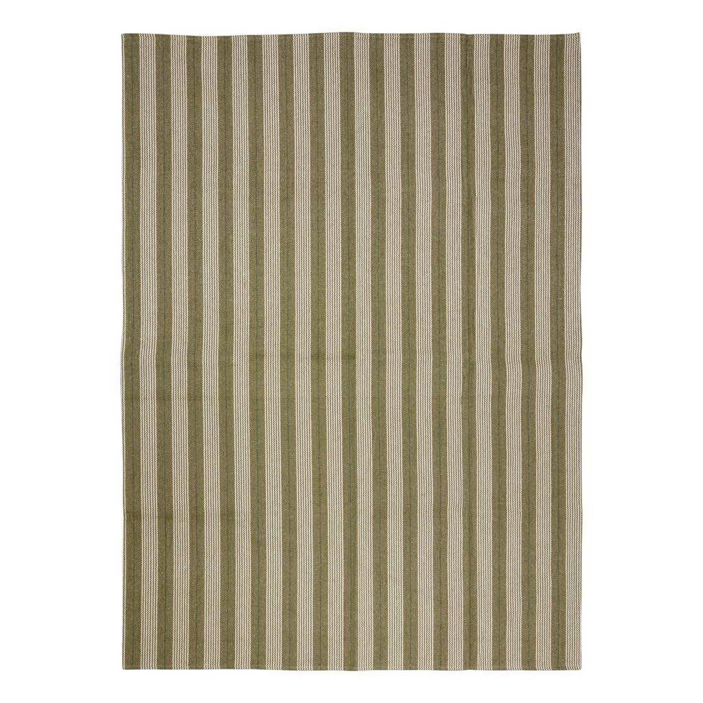 [215334A] Tapis rayé vert 120 x 170 cm