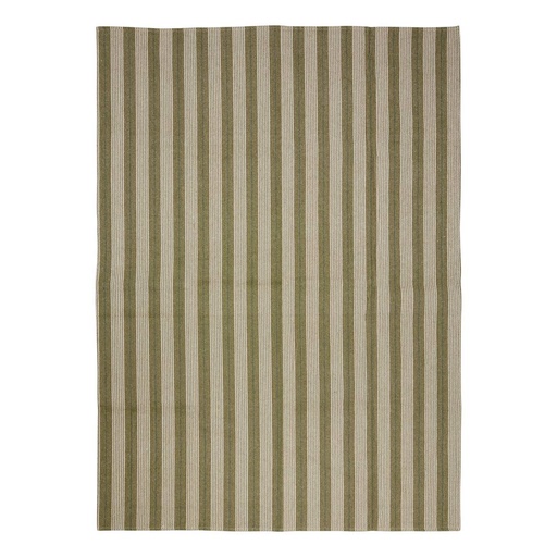Tapis rayé vert 120 x 170 cm