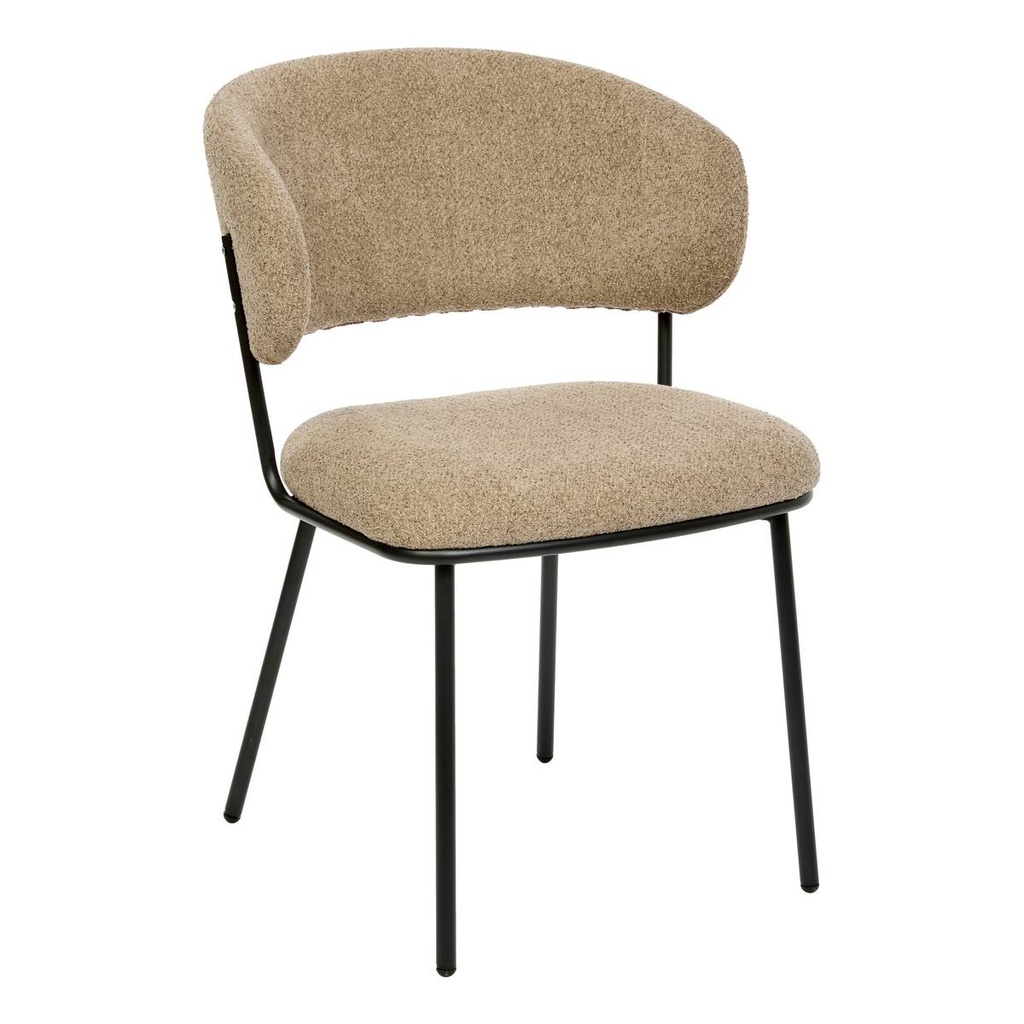 [214205B] Fauteuil à dîner taupe