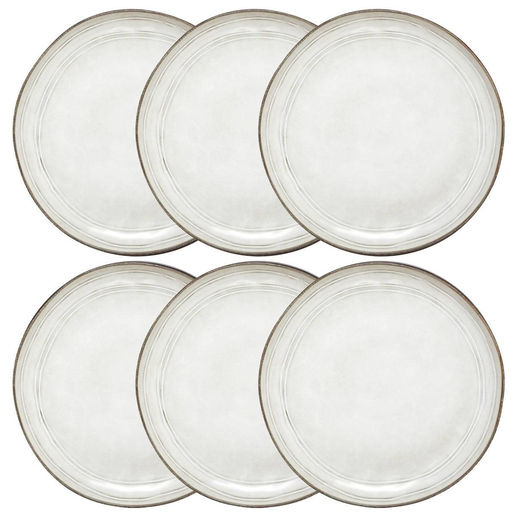 [173540A] Assiettes plates en grès Ø 26 cm