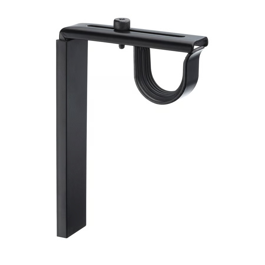 [602.172.28] Support mural et plafond pour tringle Ø 28 mm noir