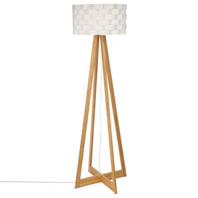 [135460] Lampadaire multi pieds bambou H. 150 cm