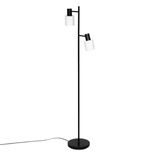 Lampadaire droit 143 cm métal noir